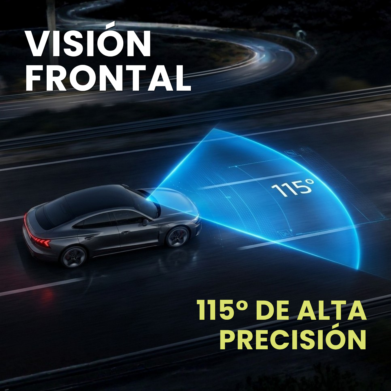 Cámara Inteligente Frontal de Seguridad Vehicular 4k Ultra HD Super Night Vision (1 canal)